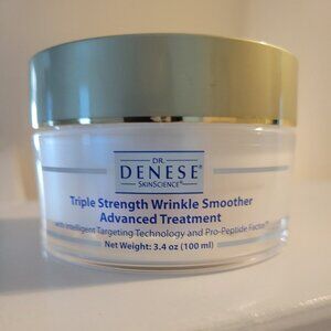 DR DENESE TRIPLE STRENTH WRINKLE SMOOTHER ADVANCED TREATMENT 3.4 OZ NEW W/O BOX